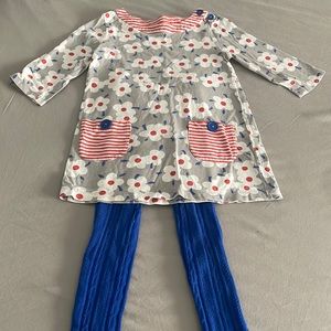 Mini Boden tunic and  tights